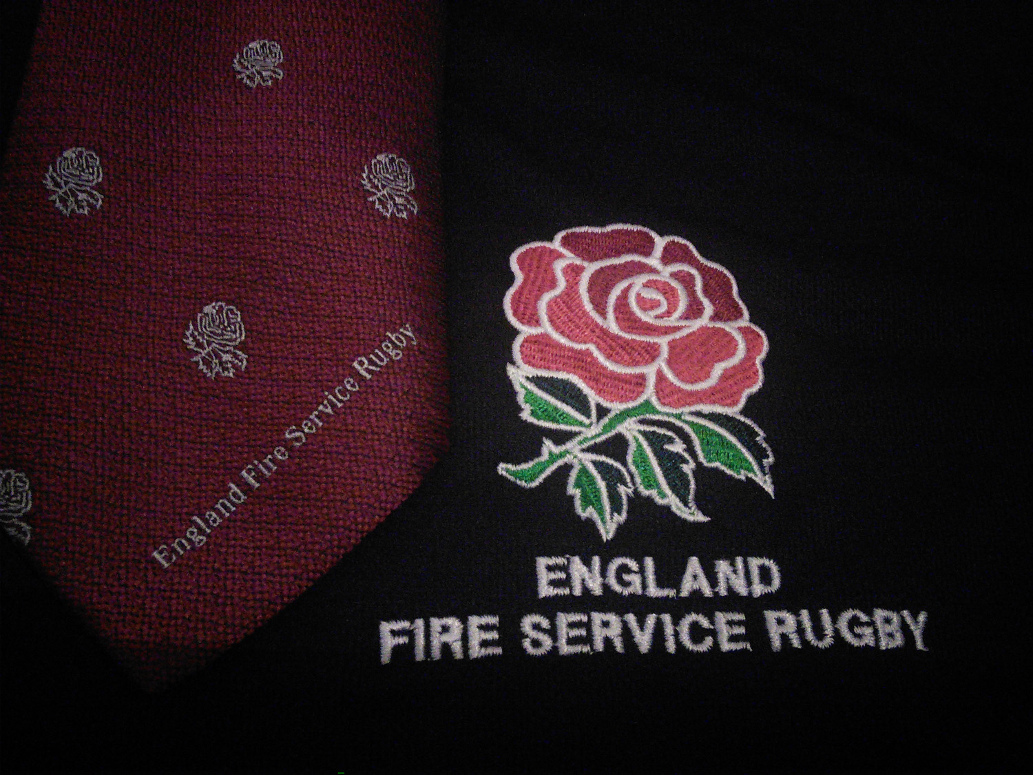 The England Fire Service rugby shirt logo
