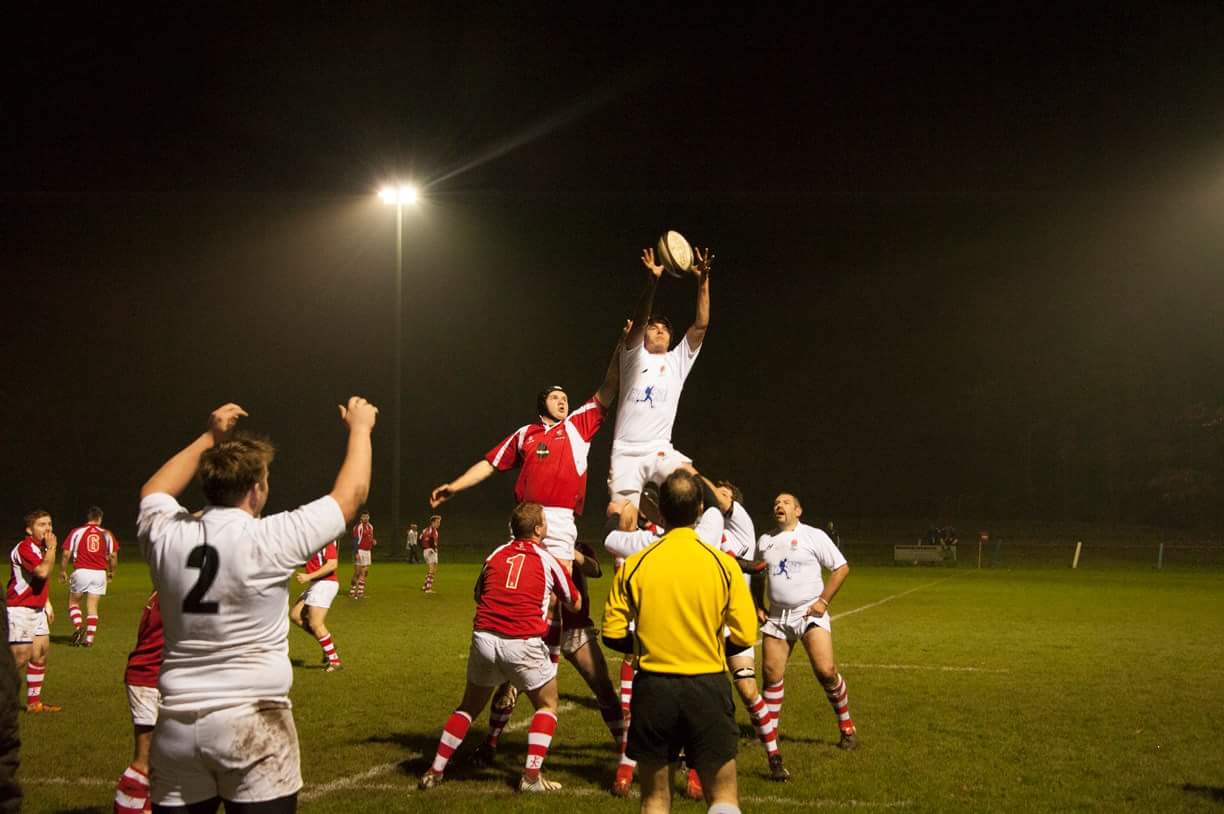 Ludlow’s George Jacks rises to the challenge during his debut for the England team last year. 