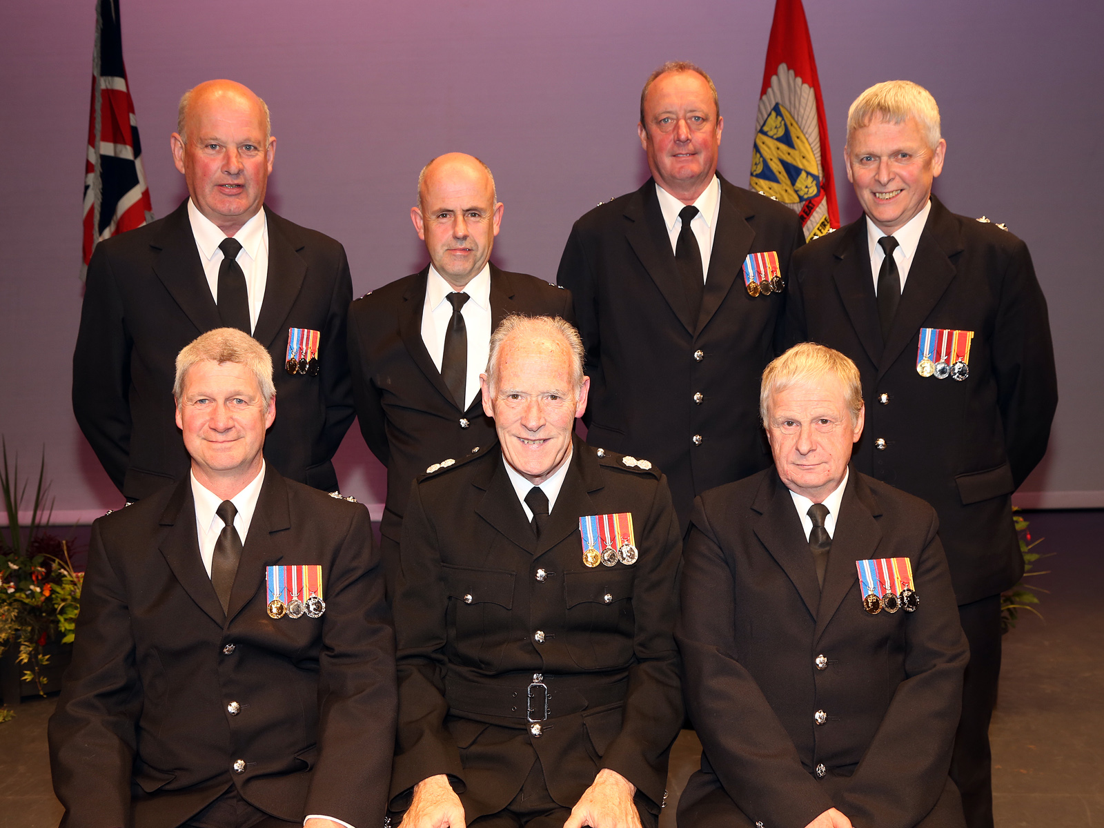 Shropshire firefighters who were on the scene immediately after the terrorist bomb went off at Tern Hill army barracks received their long service and good conduct medals from Councillor Chris Mellings after 30 years of "exemplary" service. 
