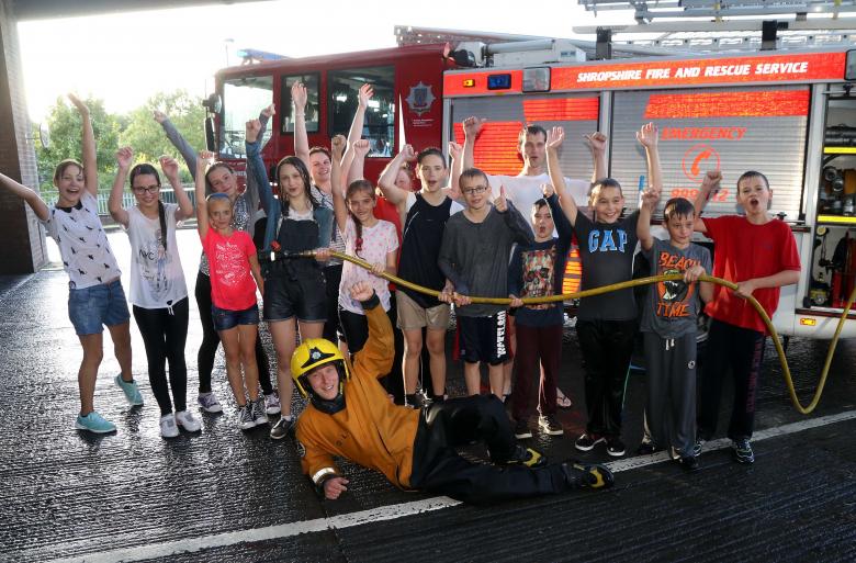 Chernobyl Children Have Fun With Shropshire Firefighters